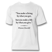 Tshirt With Quote "Make A Life"